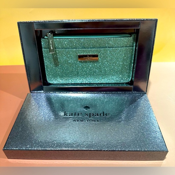 kate spade Handbags - KATE SPADE KENZIE GLITTER card holder wallet